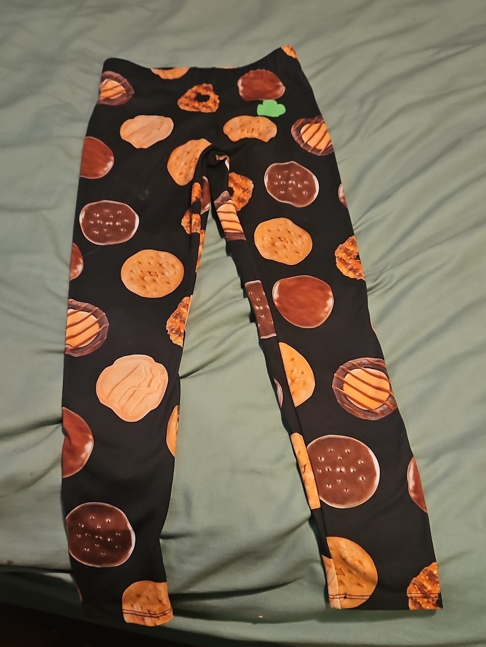 Kids Cookie-Print Leggings - Size M
